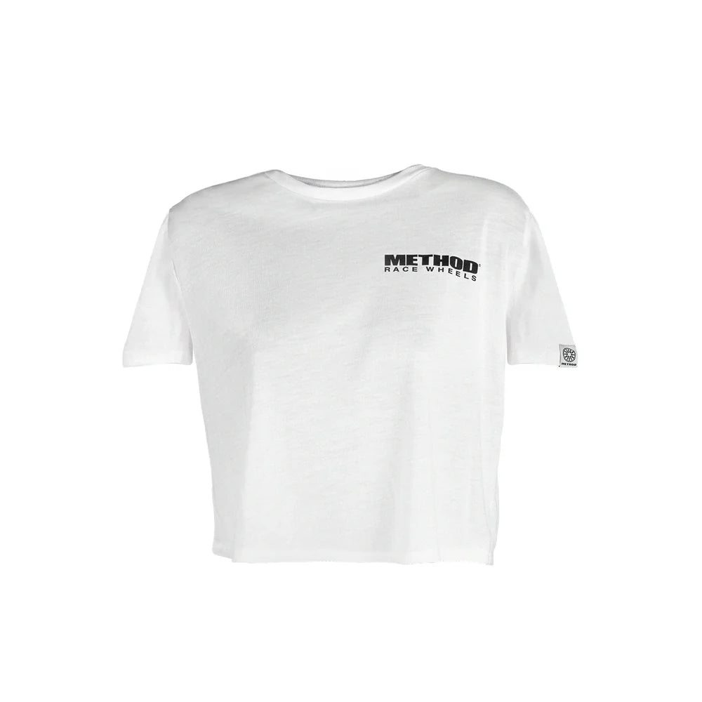 Method Race Wheels Endless Summer Ladies Crop Top Tシャツ White (女性用）