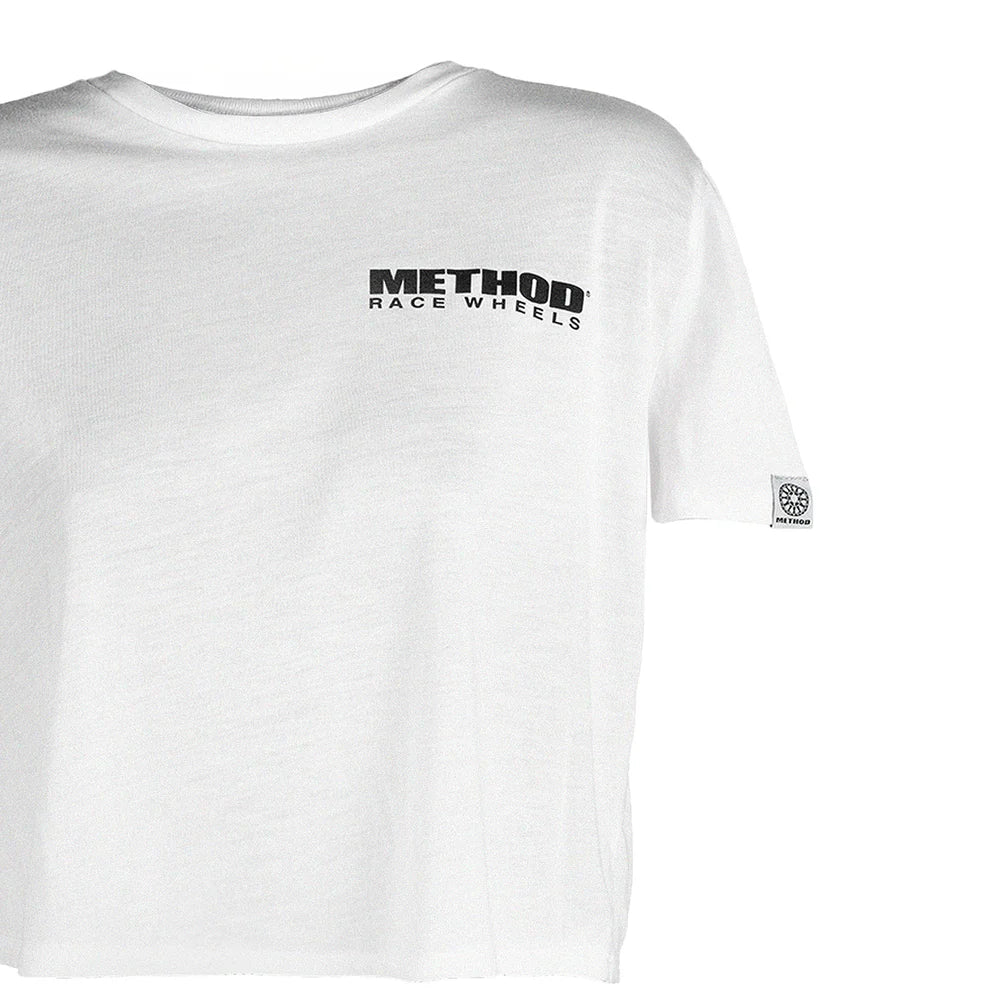 Method Race Wheels Endless Summer Ladies Crop Top Tシャツ White (女性用）