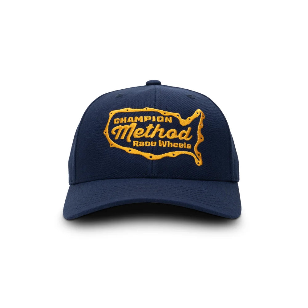 Method メソッド Gasket Curvebill Trucker Hat Snapback Navy