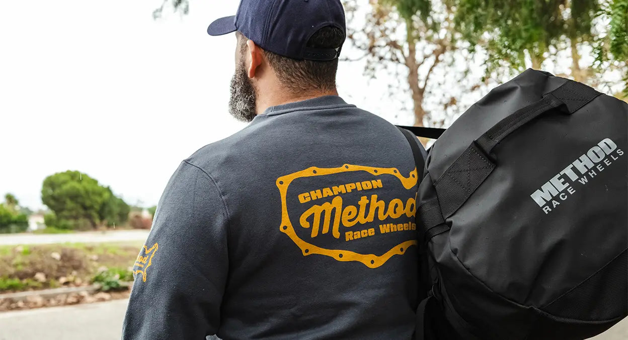 Method メソッド Gasket Crewneck Sweatshirt Deep Steel Blue