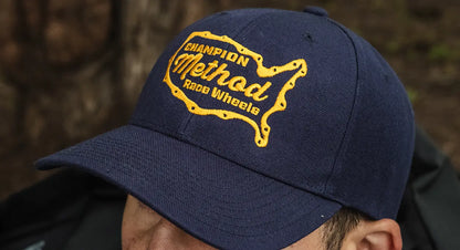 Method メソッド Gasket Curvebill Trucker Hat Snapback Navy