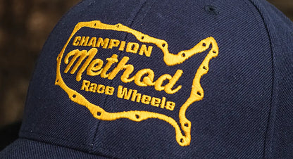 Method メソッド Gasket Curvebill Trucker Hat Snapback Navy