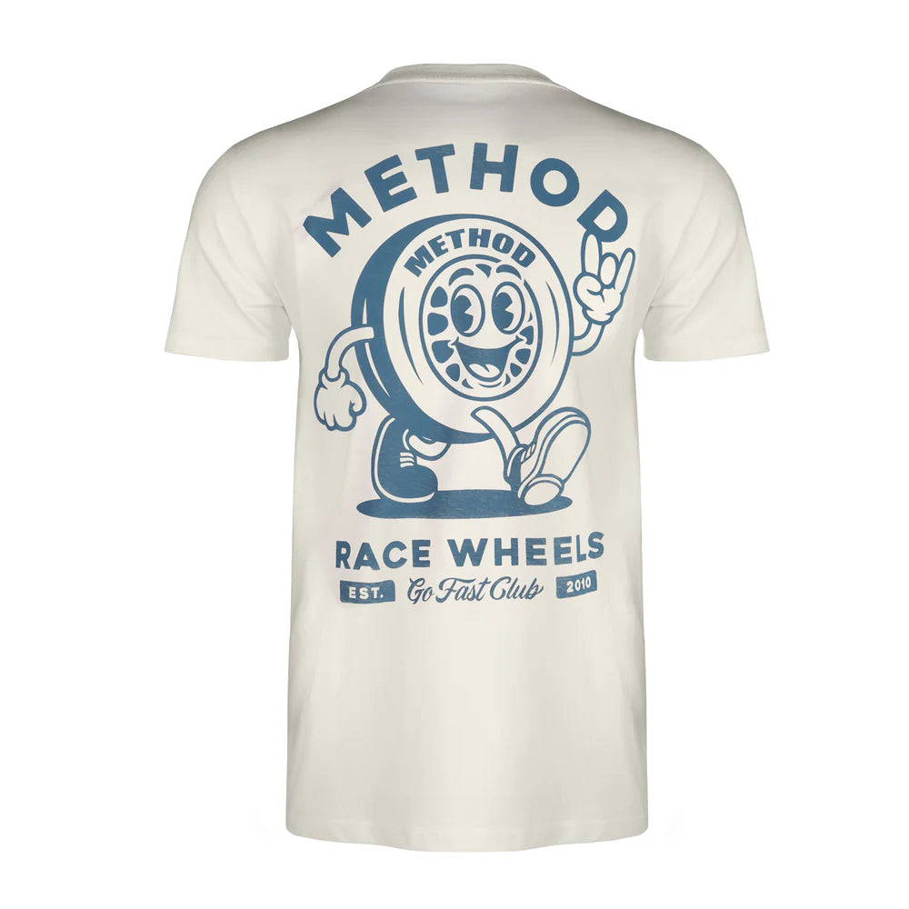Method Race Wheels Go Fast Club Tシャツ Ecru