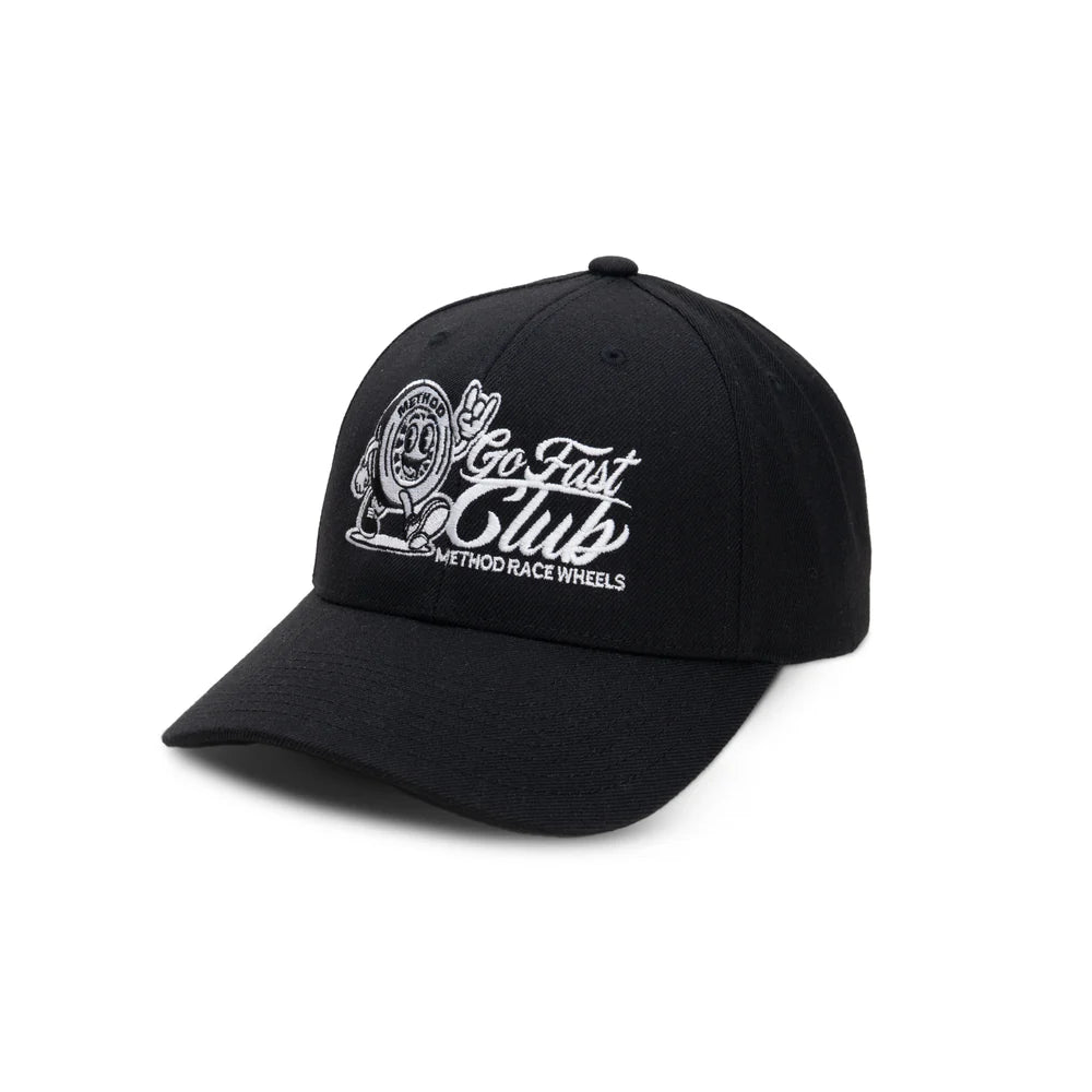 Method メソッド Go Fast Club Curvebill Trucker Hat Snapback Black