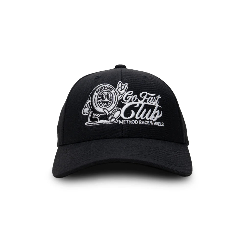 Method メソッド Go Fast Club Curvebill Trucker Hat Snapback Black