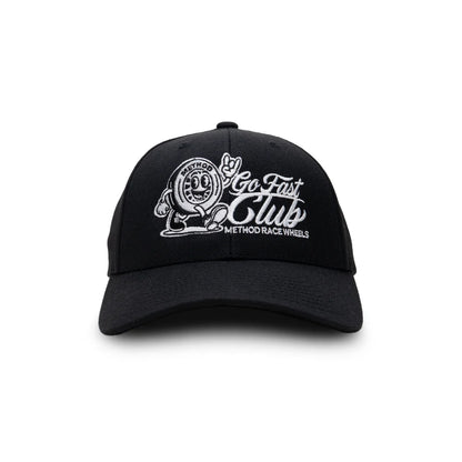 Method メソッド Go Fast Club Curvebill Trucker Hat Snapback Black