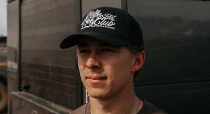 Method メソッド Go Fast Club Curvebill Trucker Hat Snapback Black