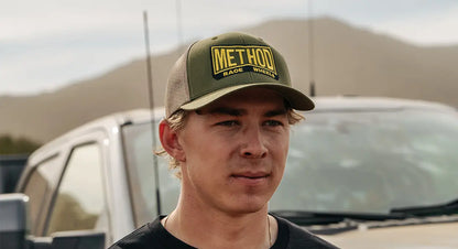 Method メソッド LBC Born Curvebill Trucker Hat Snapback Moss/Khaki