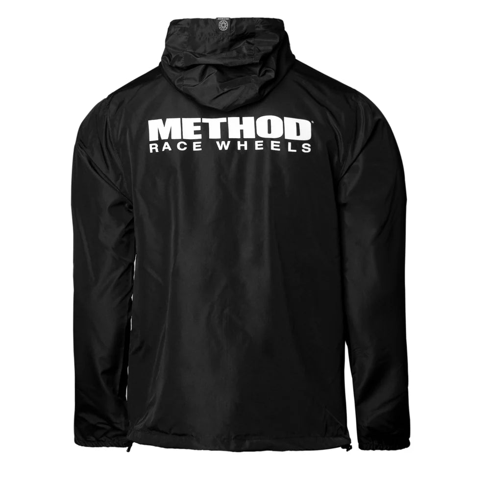 Method メソッド Brand Logo Windbreaker Zip-Up Black