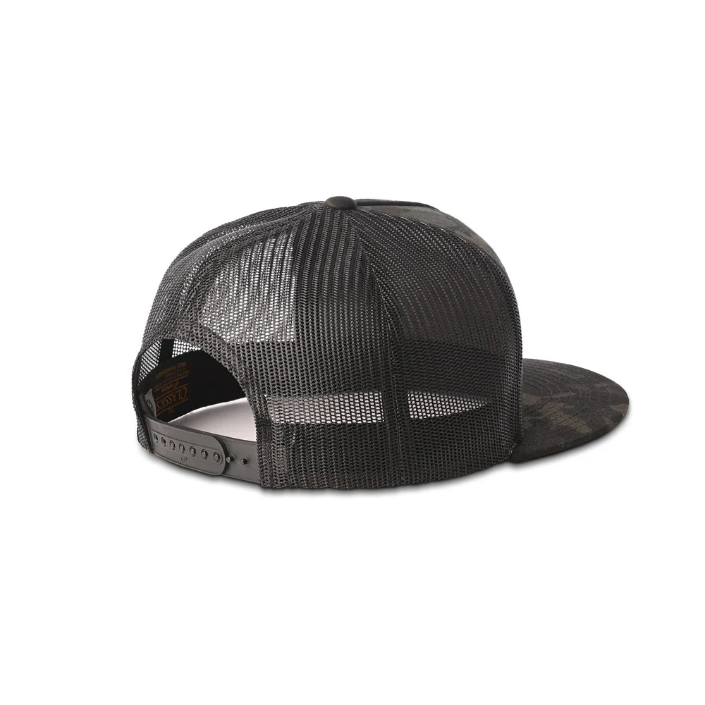 Method メソッド Flag Velcro Patch Flatbill Trucker Snapback Black Multicam