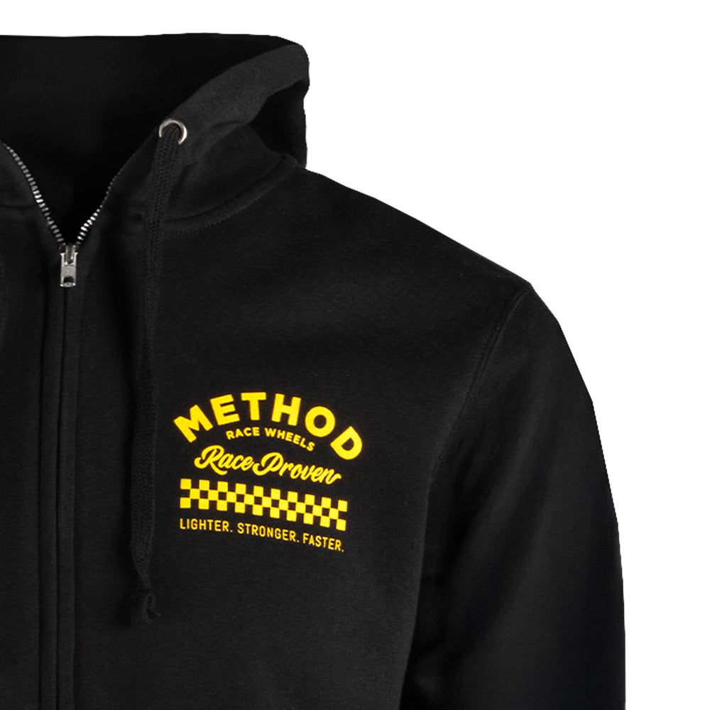 Method メソッド Race Shop Zip-Up Hoodie Black