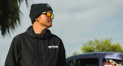 Method メソッド Brand Logo Windbreaker Zip-Up Black