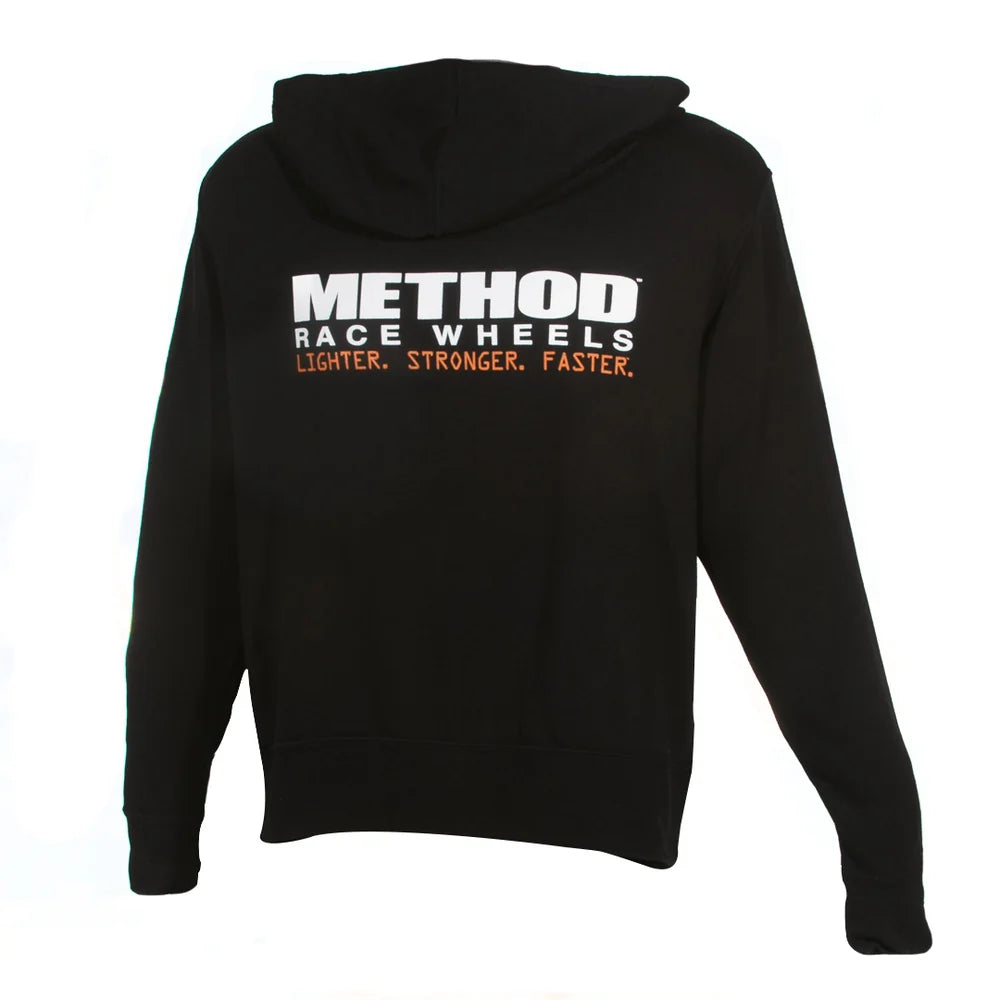 Method メソッド Brand Hoodie Zip-Up Black