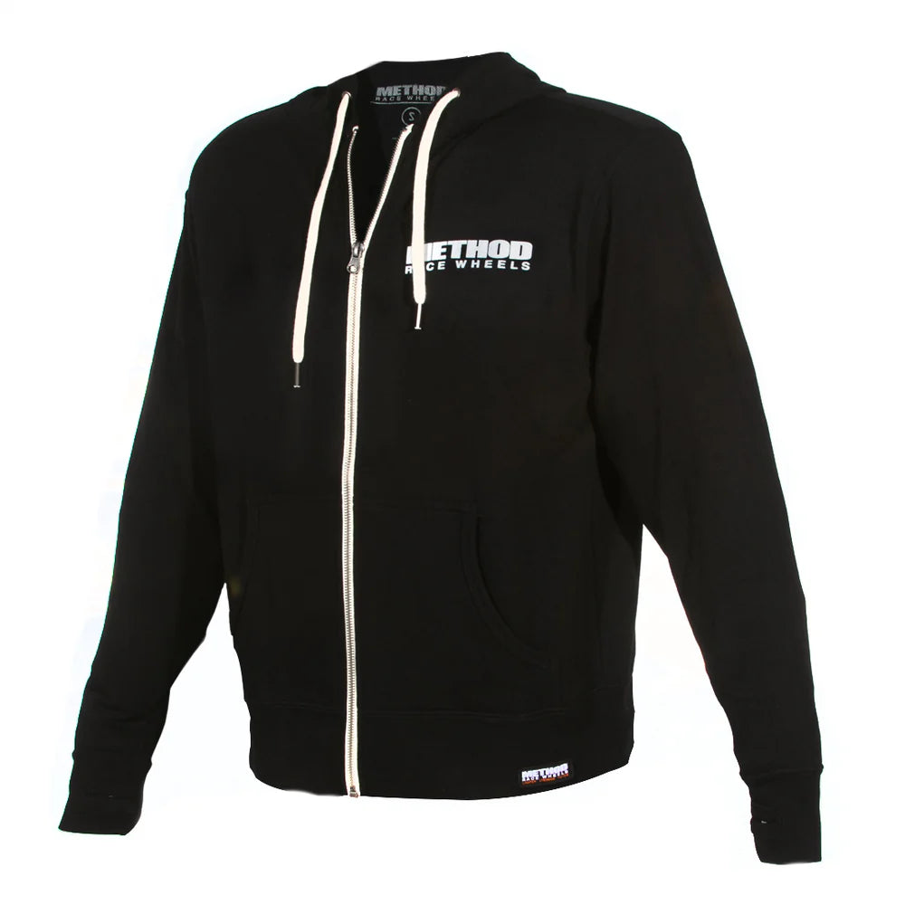 Method メソッド Brand Hoodie Zip-Up Black