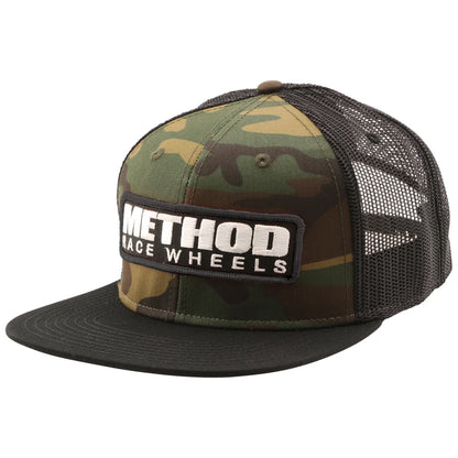 Method Race Wheels Camo Brand Trucker Hat Snapback Camo Black