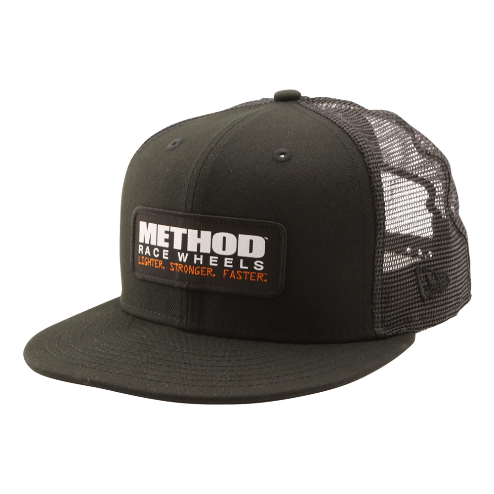 Method Race Wheels New Era Patch Trucker Hat Snapback Black