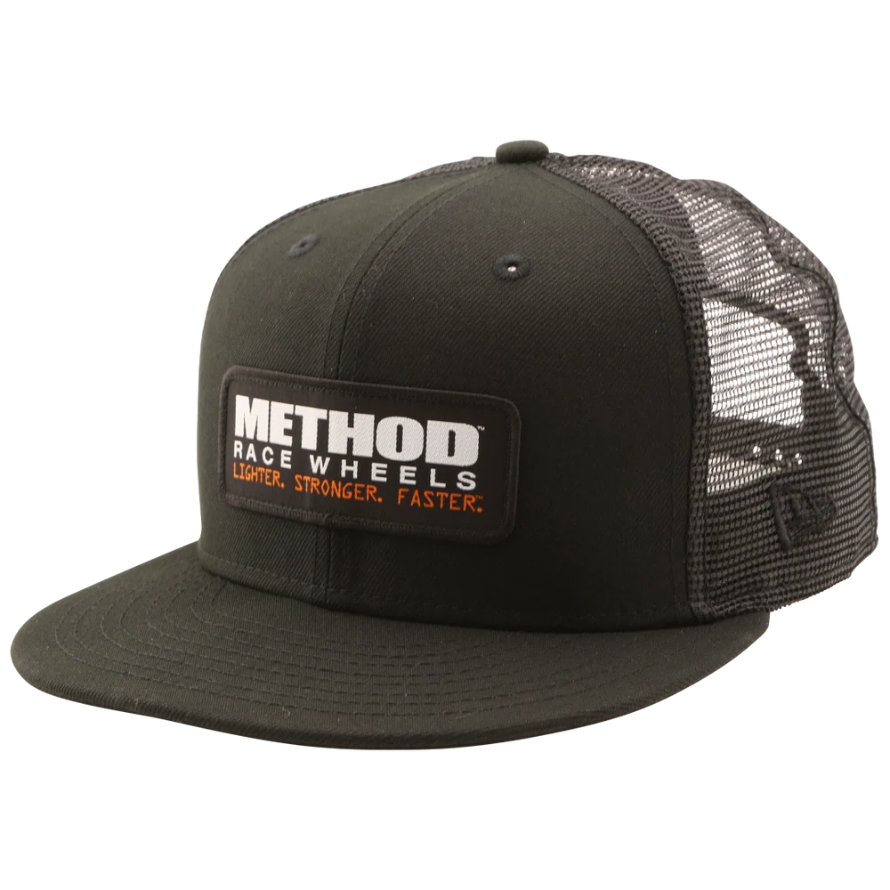 Method Race Wheels New Era Patch Trucker Hat Snapback Black