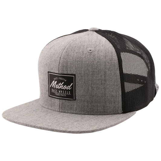 Method メソッド Race Proven Trucker Hat Snapback Heather Grey Black