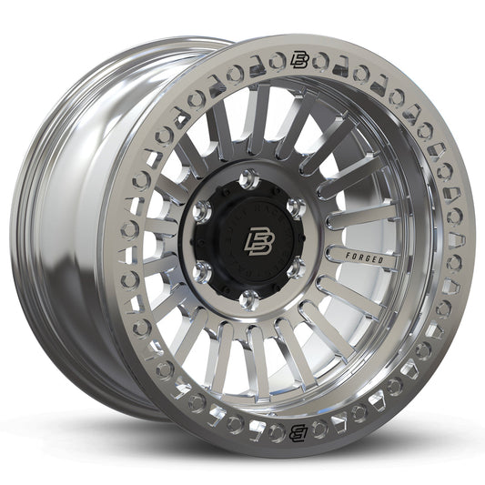 Baja Built バハビルト Maverick Forged Beadlock | Machined Raw (raw ring & aluminum bolts) フォージドホイール
