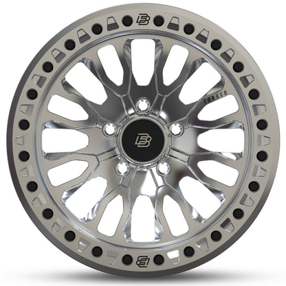 Baja Built バハビルト Renegade Forged Beadlock | Machined Raw (raw ring & black bolts) フォージド鍛造ホイール