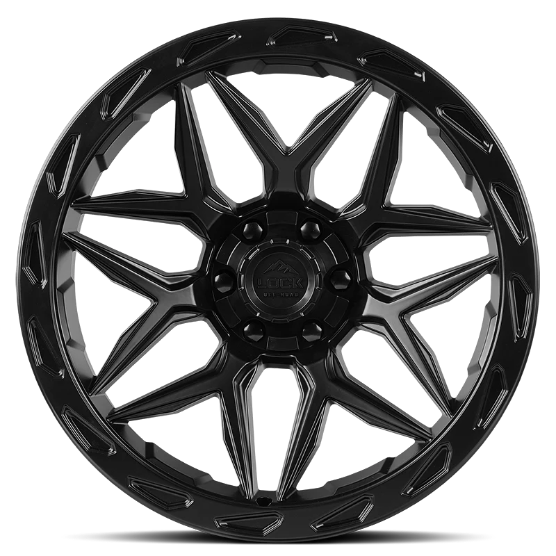 Lock Off Road Wheels ロックオフロード ホイール MATRIX | Matte Black w/ Matte Black Ring