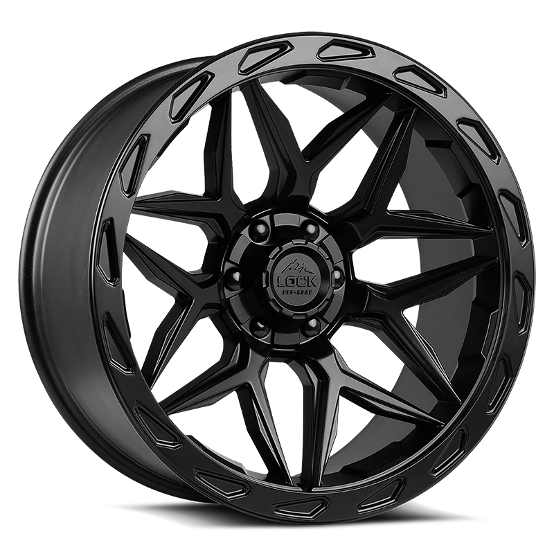 Lock Off Road Wheels ロックオフロード ホイール MATRIX | Matte Black w/ Matte Black Ring