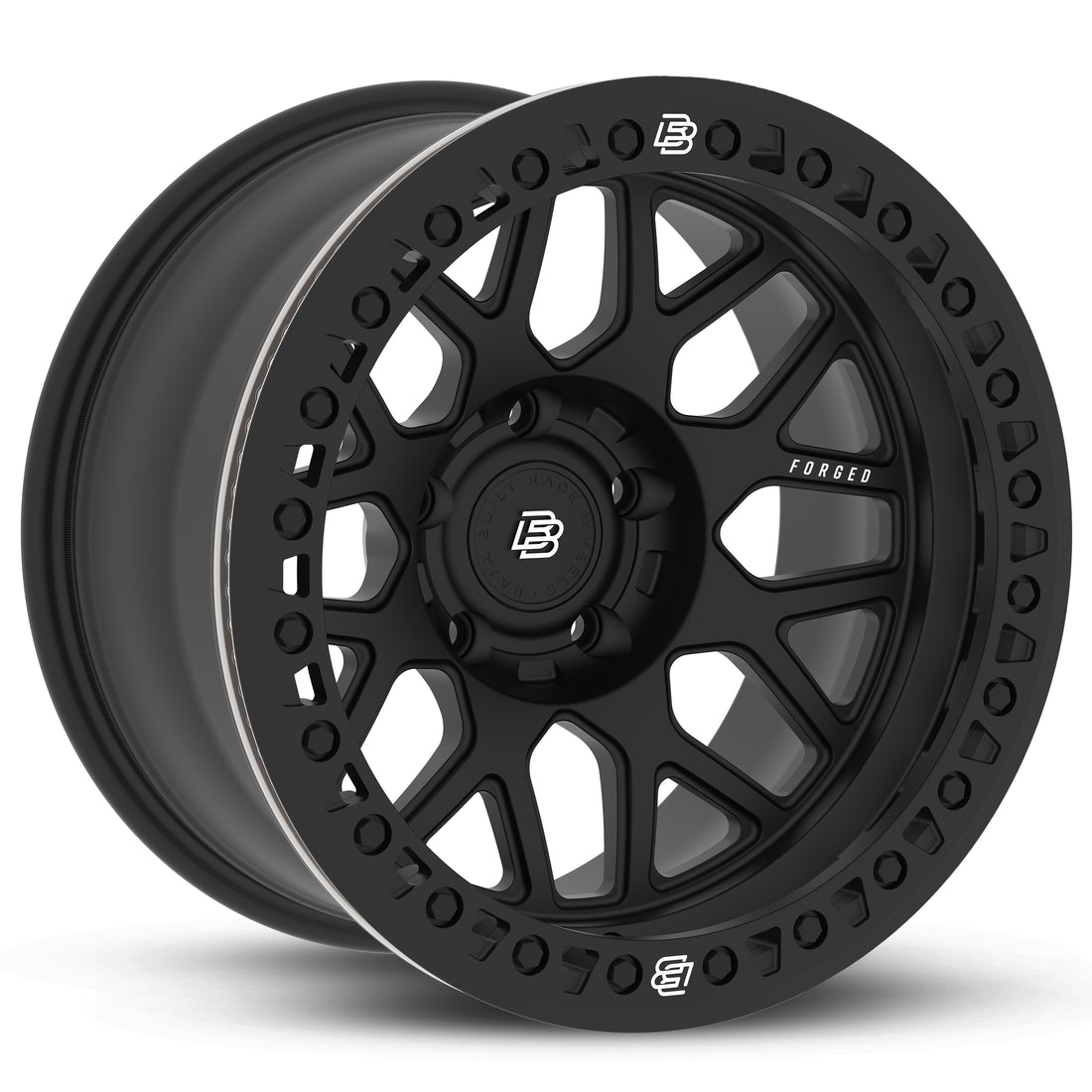 Baja Built バハビルト Lite Brite Outlaw Forged Beadlock | Matt Black (black ...