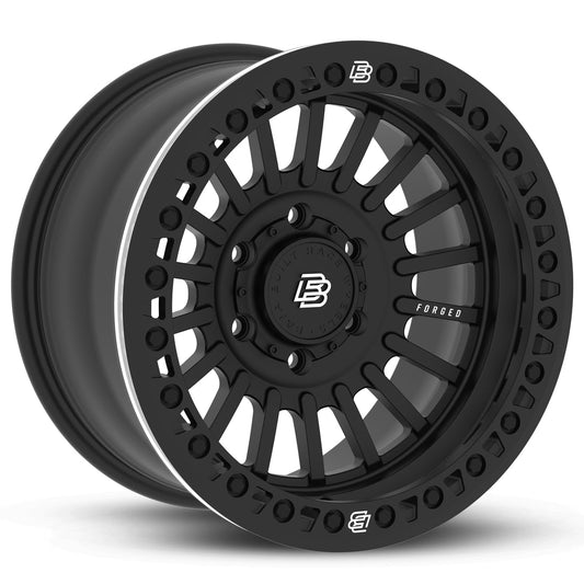 Baja Built バハビルト Maverick Forged Beadlock | Matt Black (black ring & black bolts) フォージドホイール