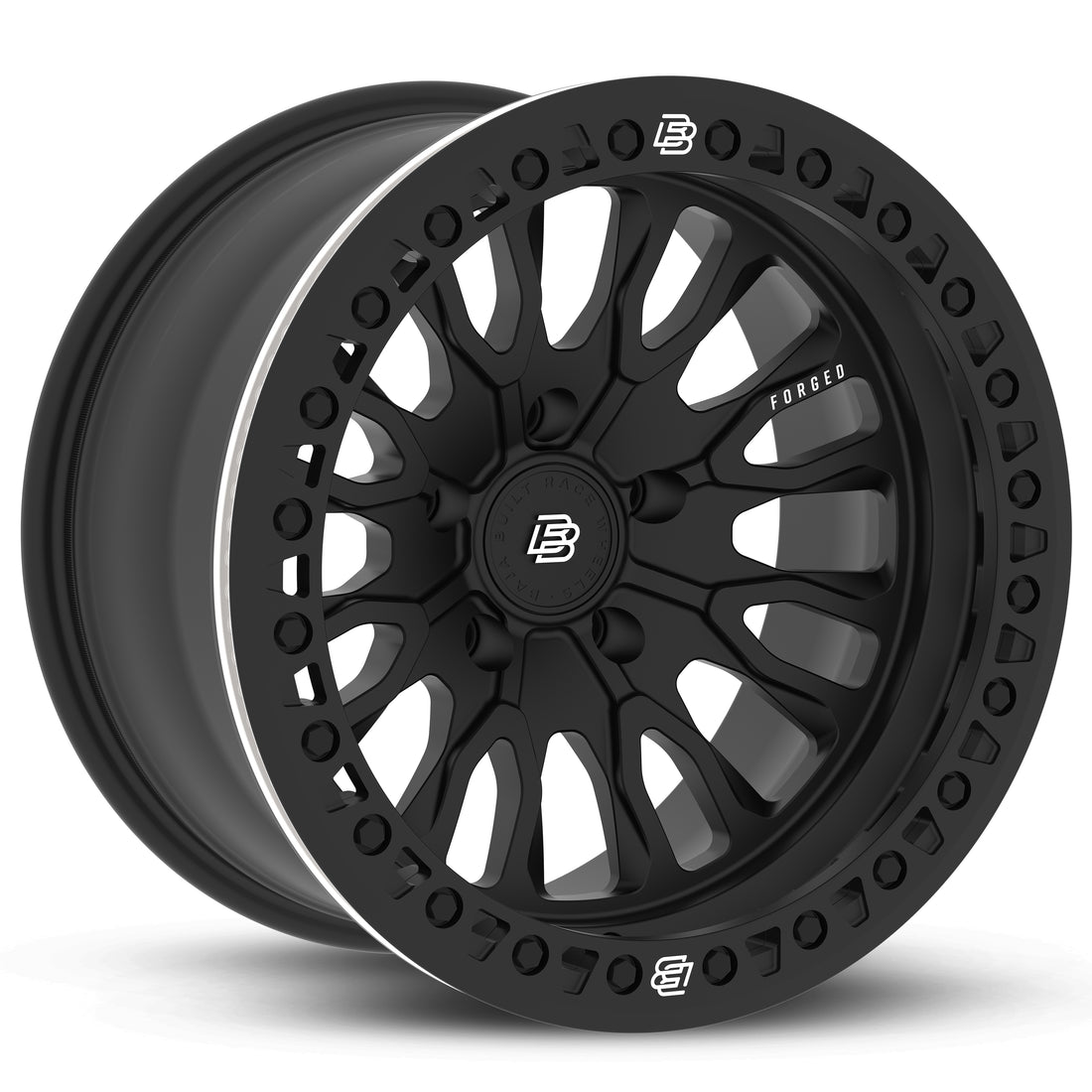Baja Built バハビルト Renegade Forged Beadlock | Matt Black (black ring & black bolts) フォージド鍛造ホイール