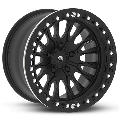 Baja Built バハビルト Renegade Forged Beadlock | Matt Black (black ring & aluminum bolts) フォージド鍛造ホイール