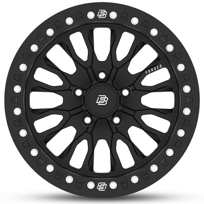 Baja Built バハビルト Renegade Forged Beadlock | Matt Black (black ring & aluminum bolts) フォージド鍛造ホイール