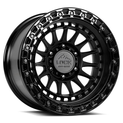 Lock Off Road Wheels ロックオフロード ホイール MOJAVE | Matte Black w/ Gloss Black Ring