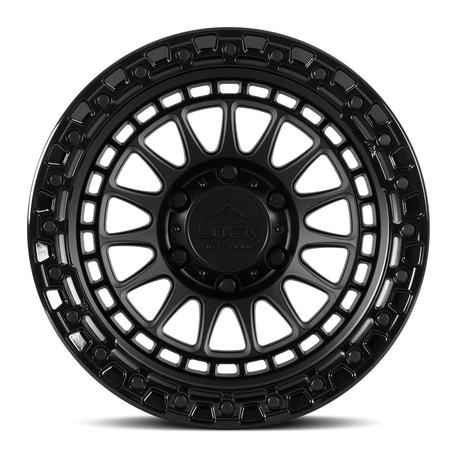 Lock Off Road Wheels ロックオフロード ホイール MOJAVE | Matte Black w/ Gloss Black Ring