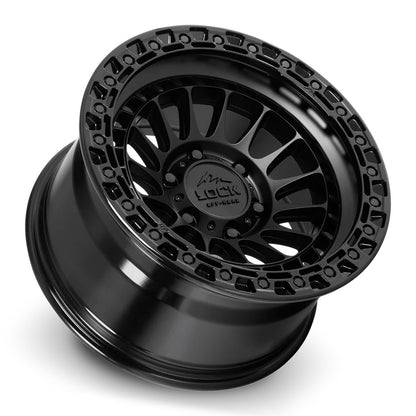 Lock Off Road Wheels ロックオフロード ホイール MOJAVE | Matte Black w/ Gloss Black Ring
