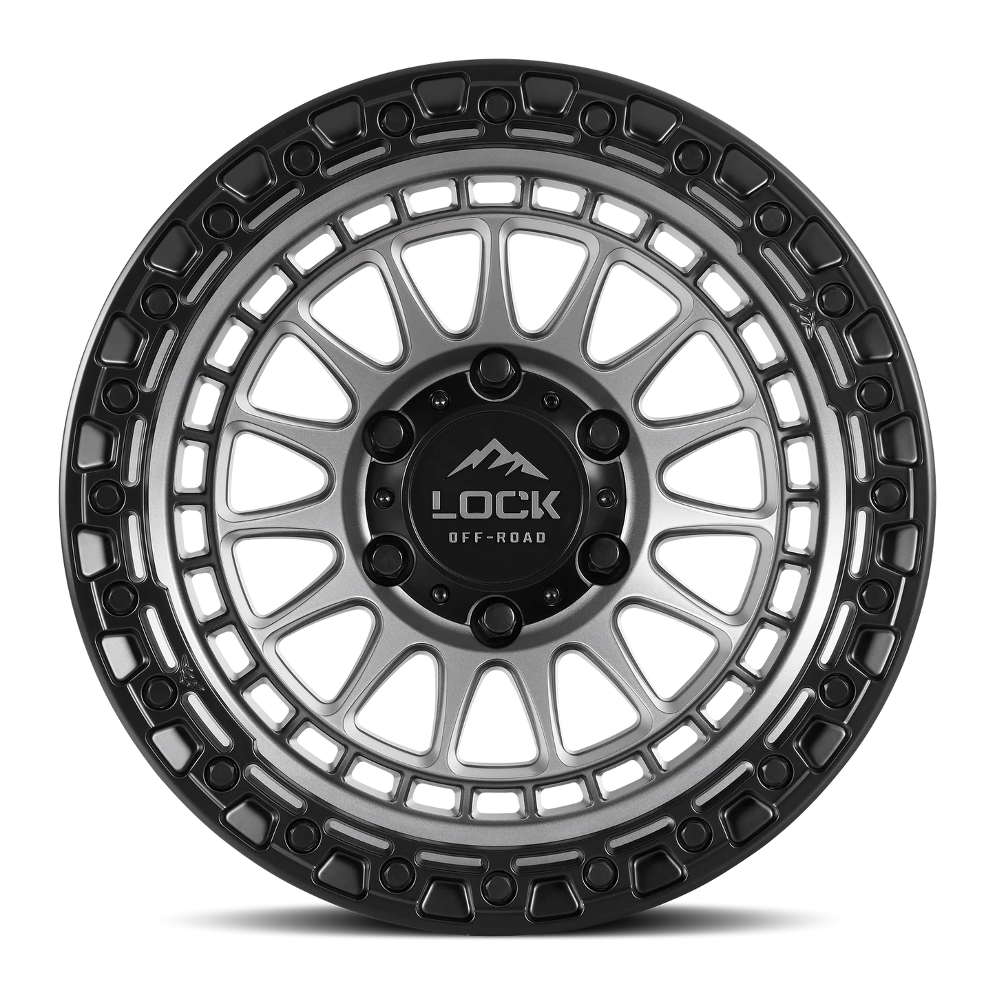 Lock Off Road Wheels ロックオフロード ホイール MOJAVE | Matte Grey w/ Matte Black Ring