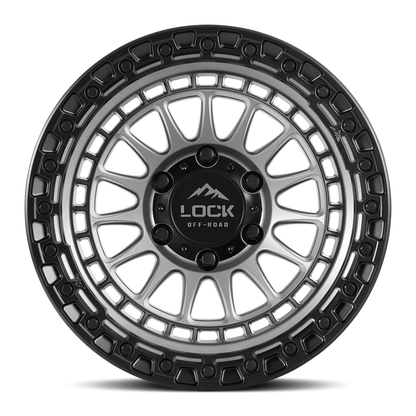 Lock Off Road Wheels ロックオフロード ホイール MOJAVE | Matte Grey w/ Matte Black Ring