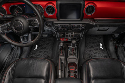 Flex Tread JL/JT用 フロアマット (フロントのみ) | Jeep ロゴ入り