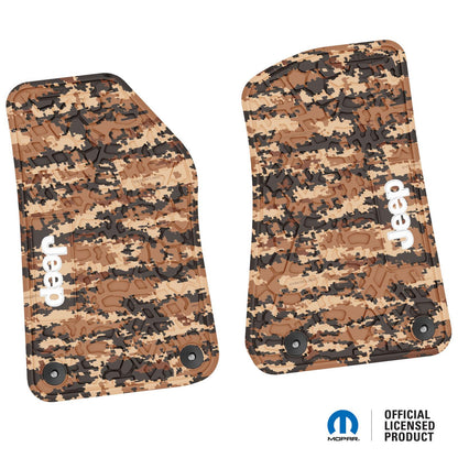 Flex Tread JL/JT用 フロアマット (フロントのみ) | Jeep ロゴ入り