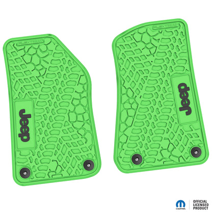 Flex Tread JL/JT用 フロアマット (フロントのみ) | Jeep ロゴ入り