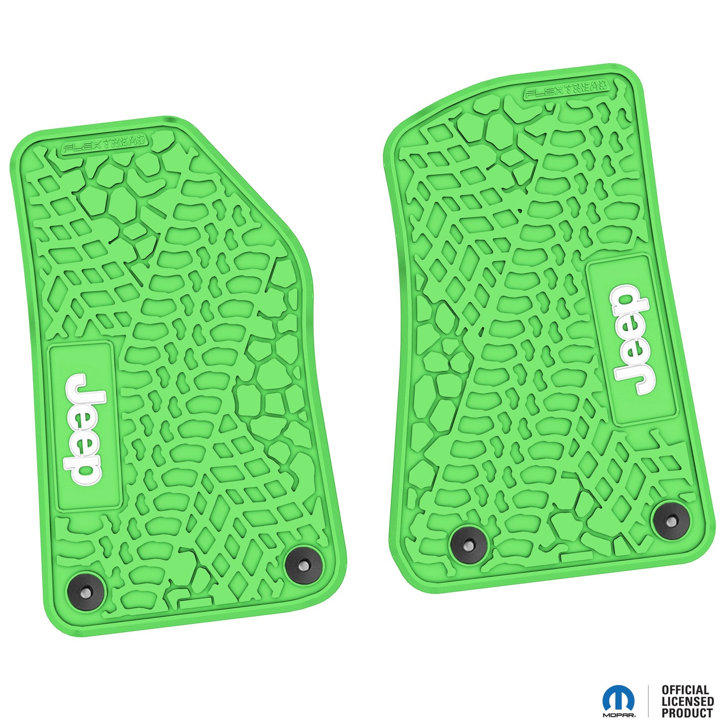 Flex Tread JL/JT用 フロアマット (フロントのみ) | Jeep ロゴ入り