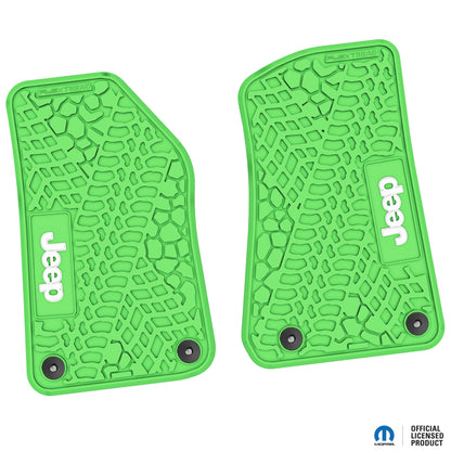 Flex Tread JL/JT用 フロアマット (フロントのみ) | Jeep ロゴ入り