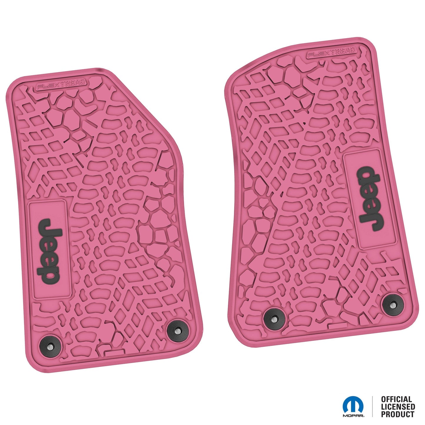 Flex Tread JL/JT用 フロアマット (フロントのみ) | Jeep ロゴ入り