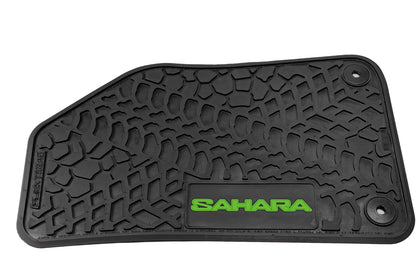 Flex Tread JL用 フロアマット (フロントのみ) | SAHARA ロゴ入り
