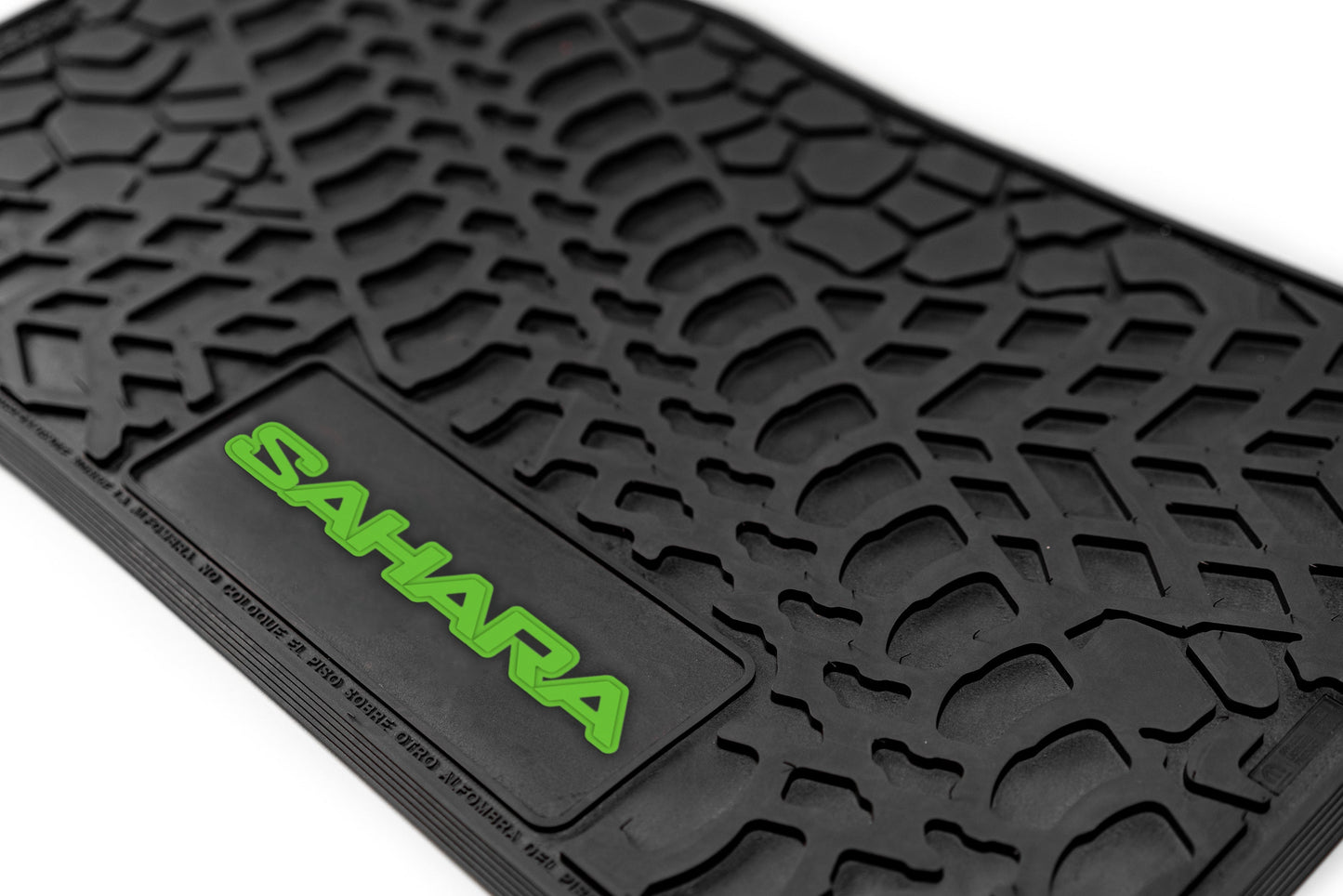 Flex Tread JL用 フロアマット (フロントのみ) | SAHARA ロゴ入り