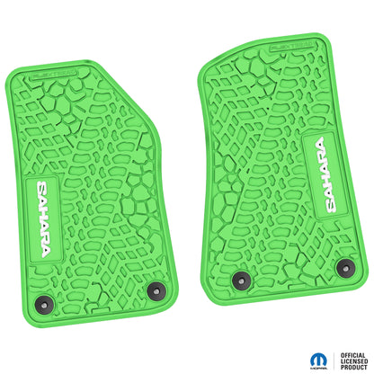 Flex Tread JL用 フロアマット (フロントのみ) | SAHARA ロゴ入り