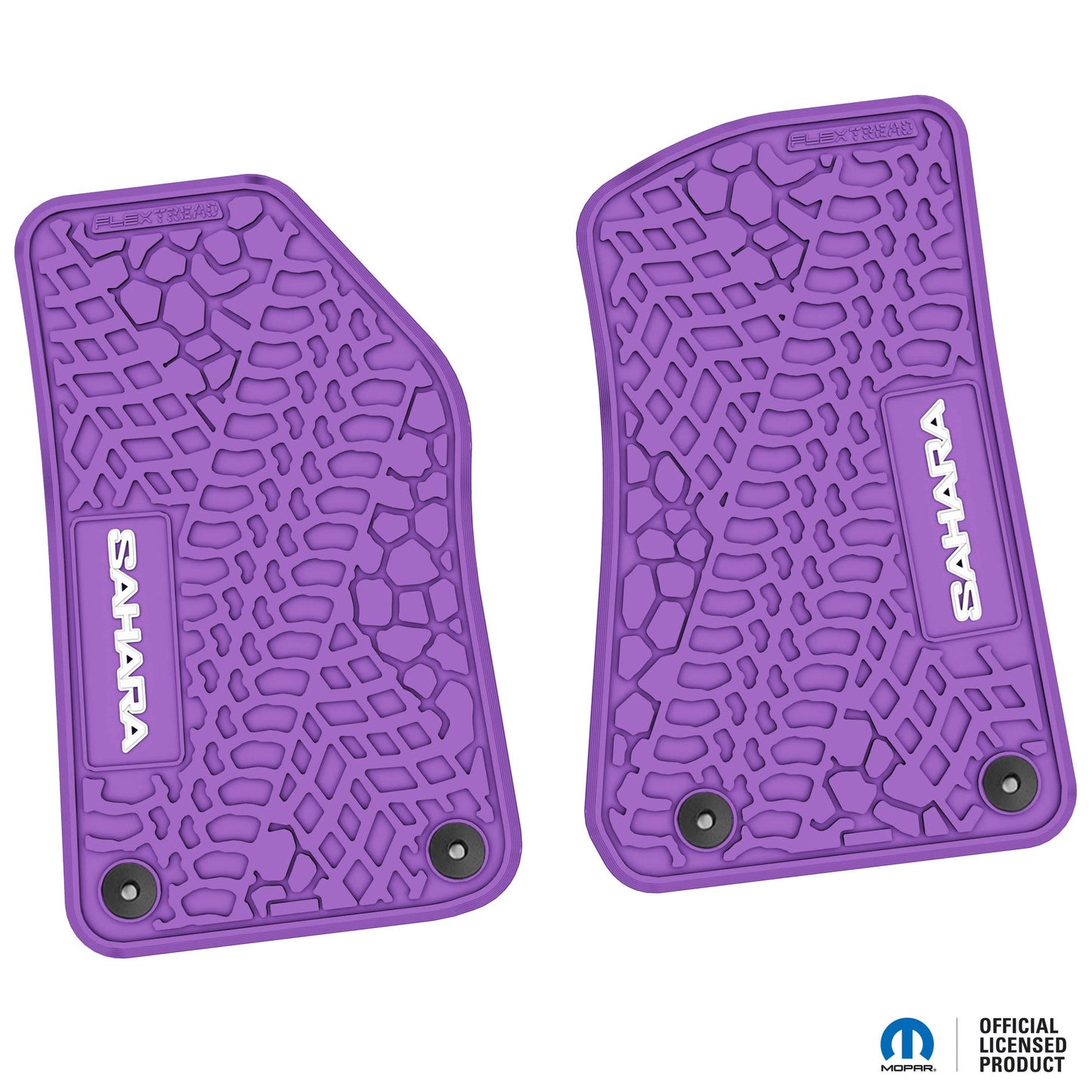 Flex Tread JL用 フロアマット (フロントのみ) | SAHARA ロゴ入り