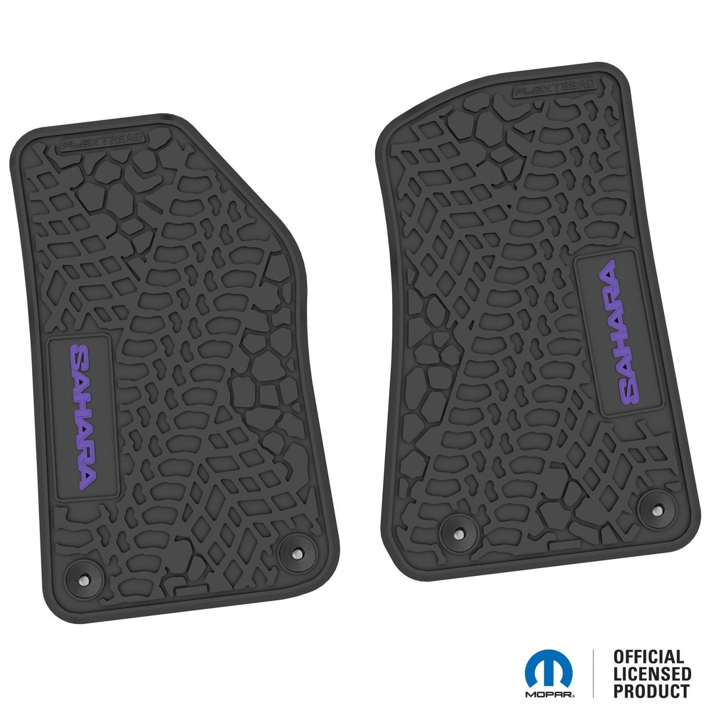 Flex Tread JL用 フロアマット (フロントのみ) | SAHARA ロゴ入り