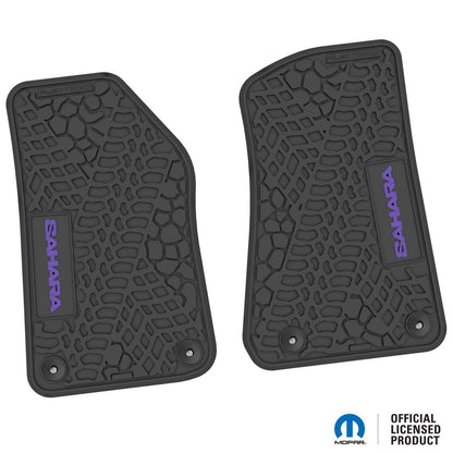 Flex Tread JL用 フロアマット (フロントのみ) | SAHARA ロゴ入り