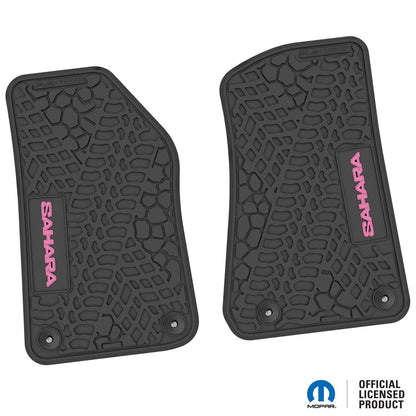Flex Tread JL用 フロアマット (フロントのみ) | SAHARA ロゴ入り
