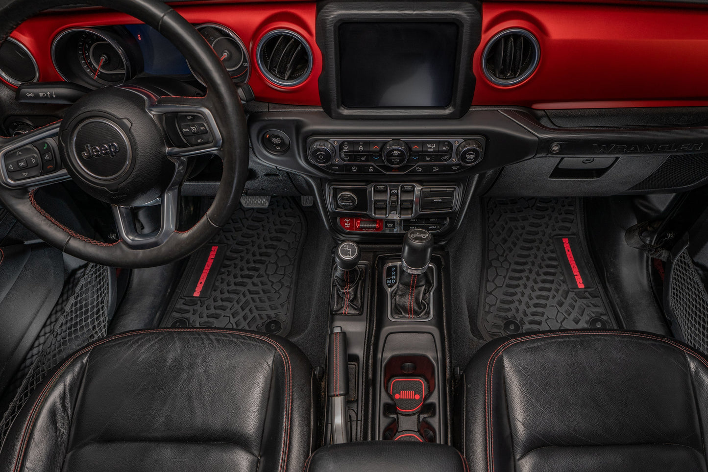 Flex Tread JL/JT用 フロアマット (フロントのみ) | RUBICON ロゴ入り